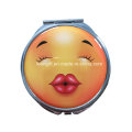 Espelho cosmético de design barato emoji bonito da moda